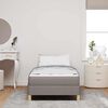 vidaXL Boxspringbed met matras Taupe 90 x 190 cm Stof