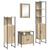 vidaXL Badkamermeubelset 4 st Sonoma Eiken 33 x 33 x 185,5 cm