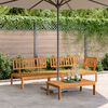 vidaXL 3-delige Loungeset pallet massief acaciahout