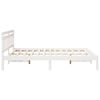 vidaXL Bedframe Wit 140 x 200 cm Massief grenenhout