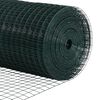 vidaXL Hek met Paal Groen 0,4 x 50 m Staal en PVC