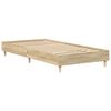 vidaXL Bedframe zonder matras 90x200 cm spaanplaat sonoma eikenkleurig