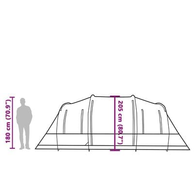 vidaXL Tunneltent 6-persoons waterdicht camouflage