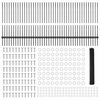 vidaXL Hek en paal Grijs 1 x 100 m Staal