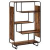 vidaXL Hoge kast Oud hout 93.5 x 37.5 x 144 cm Bewerkt hout