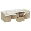 vidaXL Tuin Sofa Set 8 st Beige [Synthetisch]: Poly Rattan