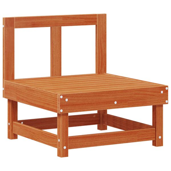 vidaXL Tuin loungeset 7 pcs Wasbruin Massief grenenhout