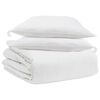 vidaXL Dekbed Set met kussen 3 st Wit Donsveertjes