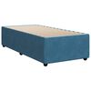 vidaXL Boxspring met matras fluweel blauw 100x200 cm