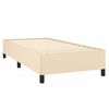 vidaXL Bedframe zonder matras 90x190 cm stof cr&egrave;mekleurig