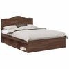vidaXL Bedframe Bruin Eiken 140 x 200 cm Massief grenenhout