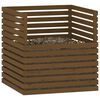 vidaXL Compostbak 100x100x102 cm massief grenenhout honingbruin