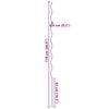 vidaXL Plantondersteuning 20 pcs Groen 110 x 0.6 x 0.6 cm Staal