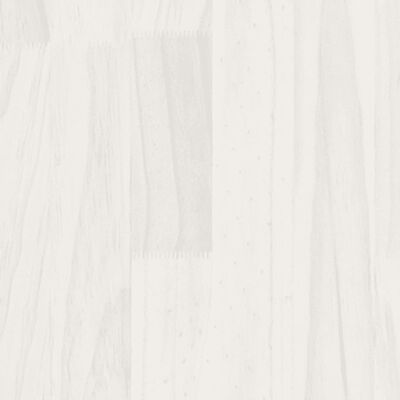 vidaXL Bedframe massief grenenhout wit 90x190 cm