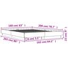 vidaXL Bedframe bewerkt hout sonoma eikenkleurig 160x200 cm
