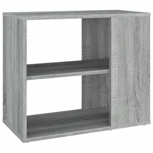 vidaXL Bijzetkast 60x30x50 cm bewerkt hout grijs sonoma eikenkleurig
