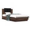 vidaXL Bedframe hoofdbord bewerkt hout bruin eikenkleurig 75x190 cm