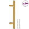 vidaXL Handvatten 10 st 96 mm roestvrij staal goudkleurig