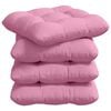 vidaXL Zitkussens 4 st Stof Roze 40 x 40 x 12 cm