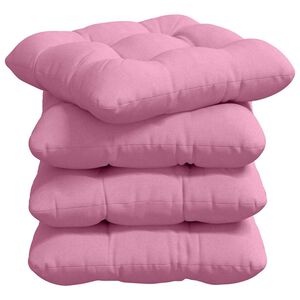vidaXL Zitkussens 4 st Stof Roze 40 x 40 x 12 cm