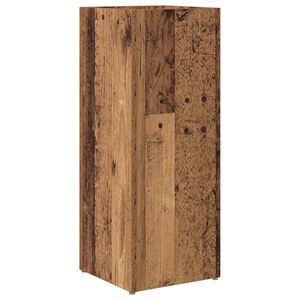 vidaXL Paraplu Standaard Oudhout 25 x 24,5 x 64 cm Bewerkt hout