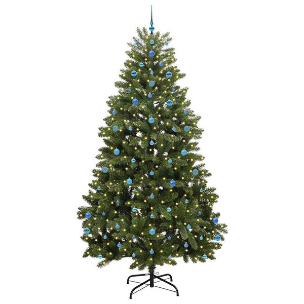 vidaXL Kunstkerstboom met 300 LED Groen 270 cm PVC en Metaal