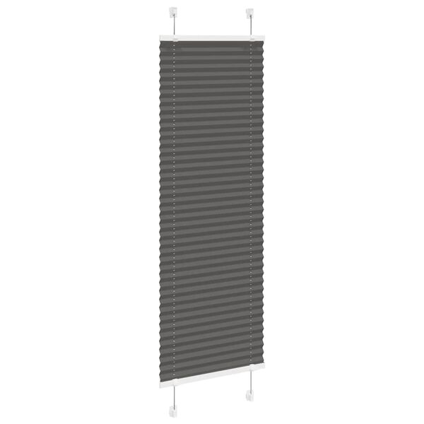 vidaXL Pliss&eacute; rolgordijn 50x150 cm stofbreedte 49,4 cm polyester zwart