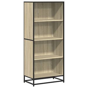 vidaXL Boekenkast 60x35x139 cm bewerkt hout sonoma eikenkleurig