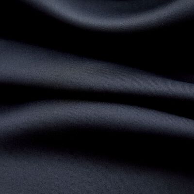 vidaXL Gordijn verduisterend met metalen ringen 2 st 140x225 cm zwart
