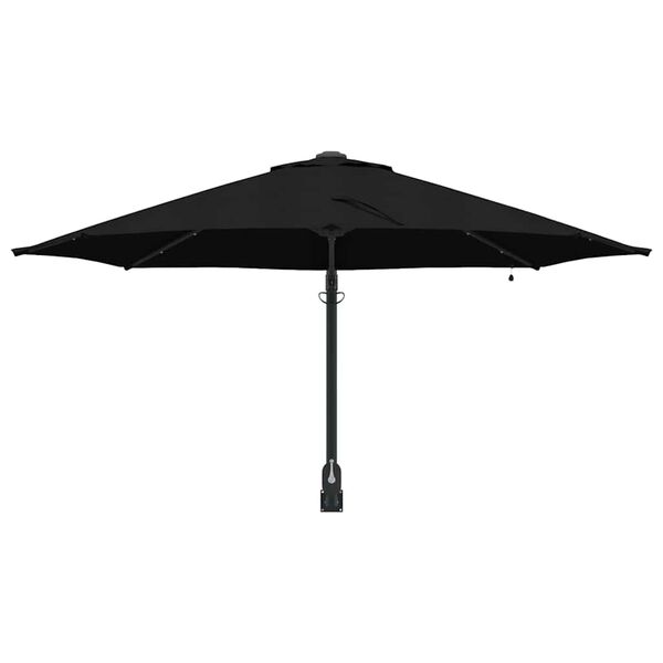 vidaXL Tuinparasol Zwart 248 x 248 x 148 cm Polyester en staal