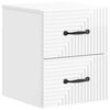 vidaXL Wandbeugel Bedkast Hoogglans Wit 34,5 x 33 x 40 cm Bewerkt hout