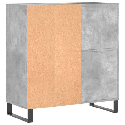 vidaXL Platenkast 84,5x38x89 cm bewerkt hout betongrijs