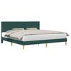 vidaXL Bedframe met hoofdeinde Donkergroen 180 x 200 cm Stof