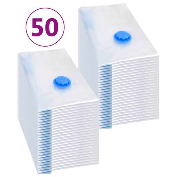 vidaXL Vacu&uuml;mopbergzakken 50 st 60x40 cm