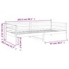 vidaXL Slaapbank zonder matras 80x200 cm massief grenenhout
