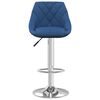 vidaXL Barkrukken 2 st fluweel blauw