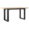 vidaXL Salontafel O-frame 100x50x45,5 cm grenenhout en staal