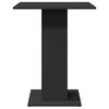 vidaXL Bistrotafel 60x60x75 cm bewerkt hout zwart