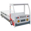 vidaXL Kinderbed politieauto met traagschuim matras 90x200 cm