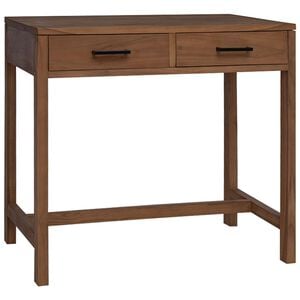 vidaXL Bureau met lades Naturel Massief Teakhout 80 x 50 x 75 cm