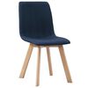 vidaXL Eetkamerstoelen 2 st stof blauw