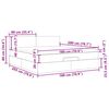 vidaXL Ottoman bed met matras 180x200cm stof cr&egrave;mekleurig
