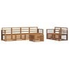 vidaXL Sofa-Sets 7 pcs Naturel Massief Acaciahout