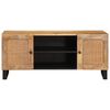 vidaXL TV-kast met plank Bruin 105 x 33 x 46 cm Massief Mango Hout