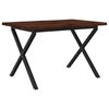 vidaXL Live Edge Eettafel 120 x 70 x 75 cm Massief Acaciahout