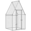 vidaXL Kippenhok 100x100x190 cm gegalvaniseerd staal zilverkleurig