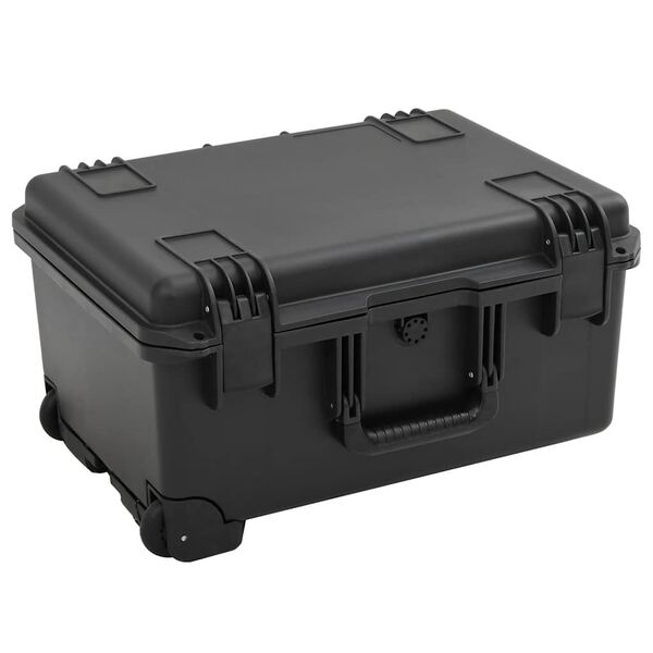 vidaXL Flightcase draagbaar 54x41,5x29 cm PP zwart