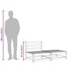 vidaXL Tuinbank zonder armleuningen met voetenbank grenenhout