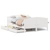 vidaXL Bedframe zonder matras massief grenenhout wit 140x200 cm