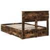 vidaXL Bedframe met lade met hoofdeinde met opslag Bewerkt hout